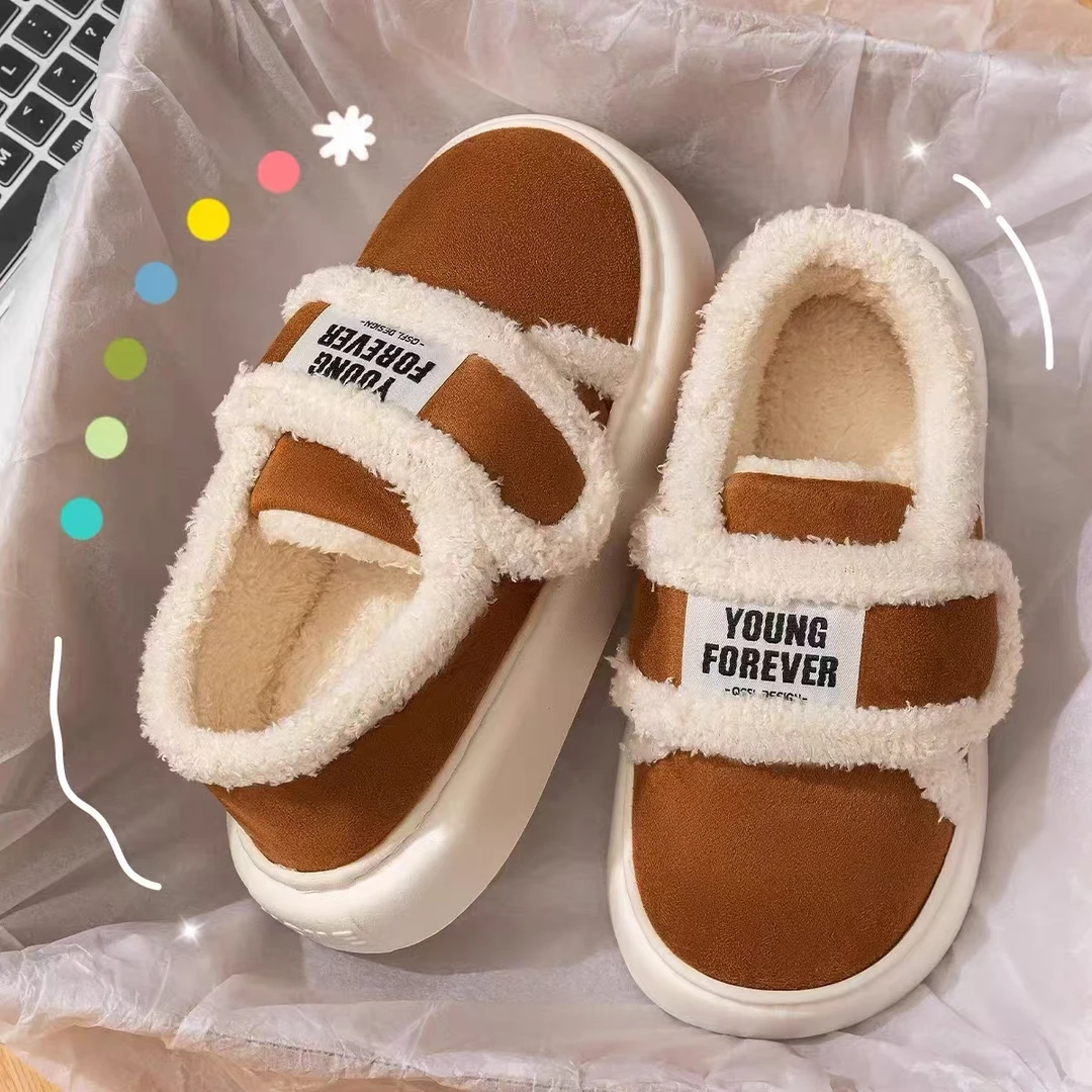 鞋时尚百搭情侣厚底加绒防滑保暖冬季402