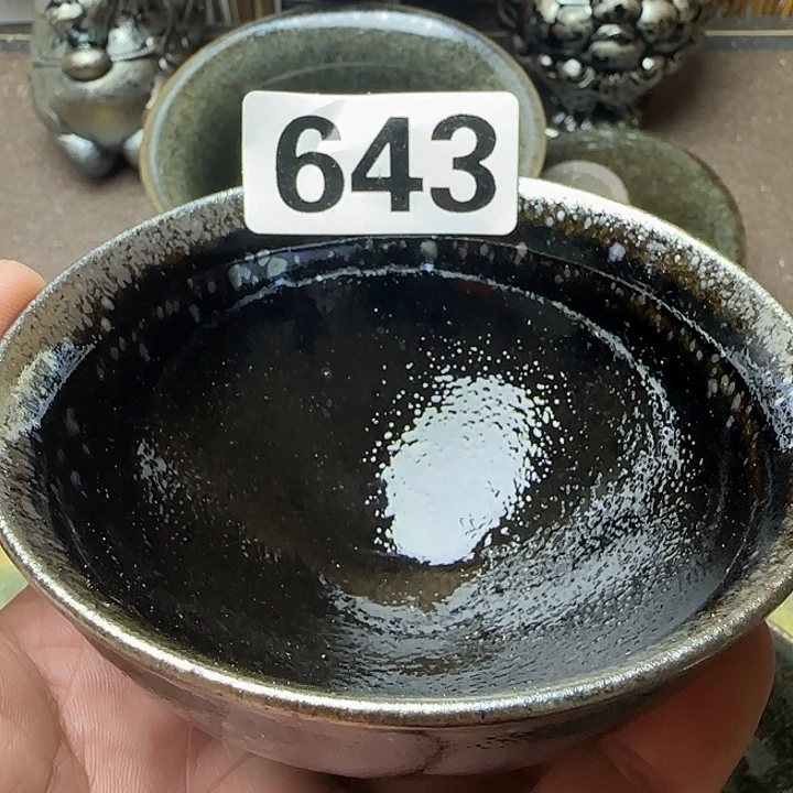 用***4茶盏主人杯龙窑柴烧全手工