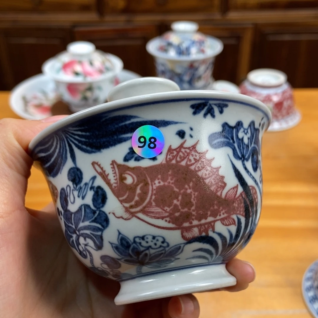 手绘现代茶具非古董