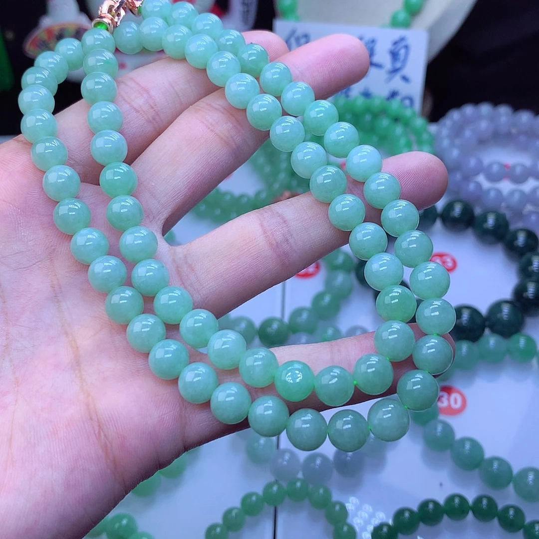 翡翠毛衣链未镶嵌卡8.2