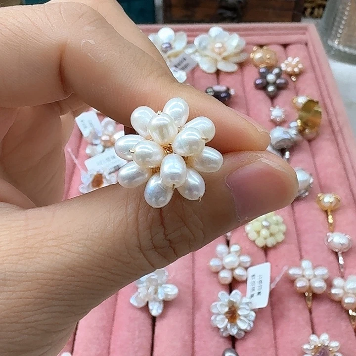 未镶嵌戒指淡水珍珠