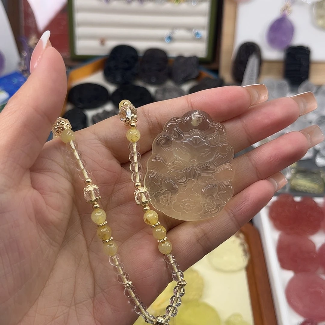 水晶珠宝半成品未镶嵌郑*圆75
