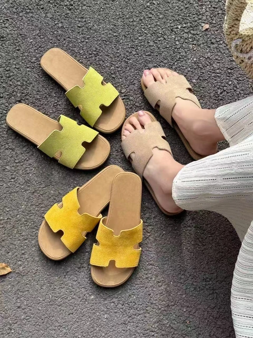 夏休闲款法式拖鞋女新款配裙子仙女风拖鞋208-1035