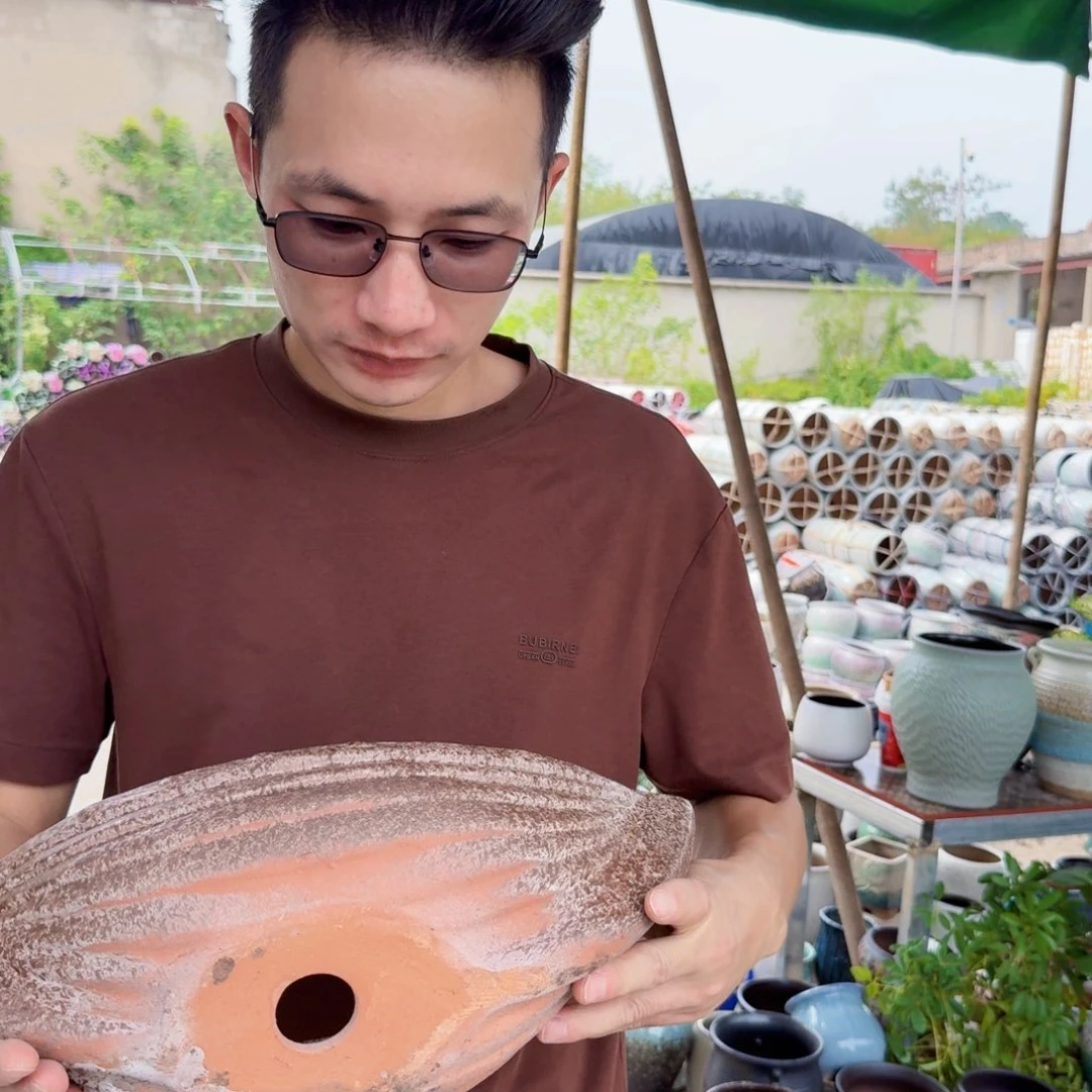 紫砂花盆船手工一个一个