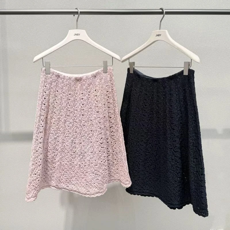 原单商场同款2026春季新款半身裙A型高腰编织腰裙1D15670