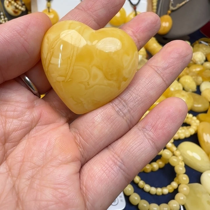 蜜蜡未镶嵌毛衣链天然蜜蜡