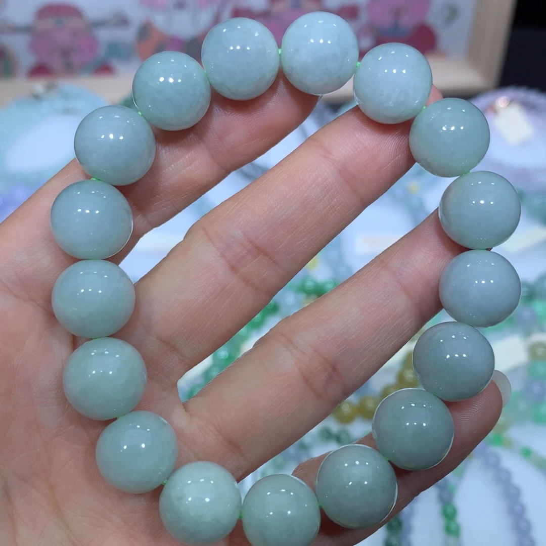 翡翠未镶嵌手链天然