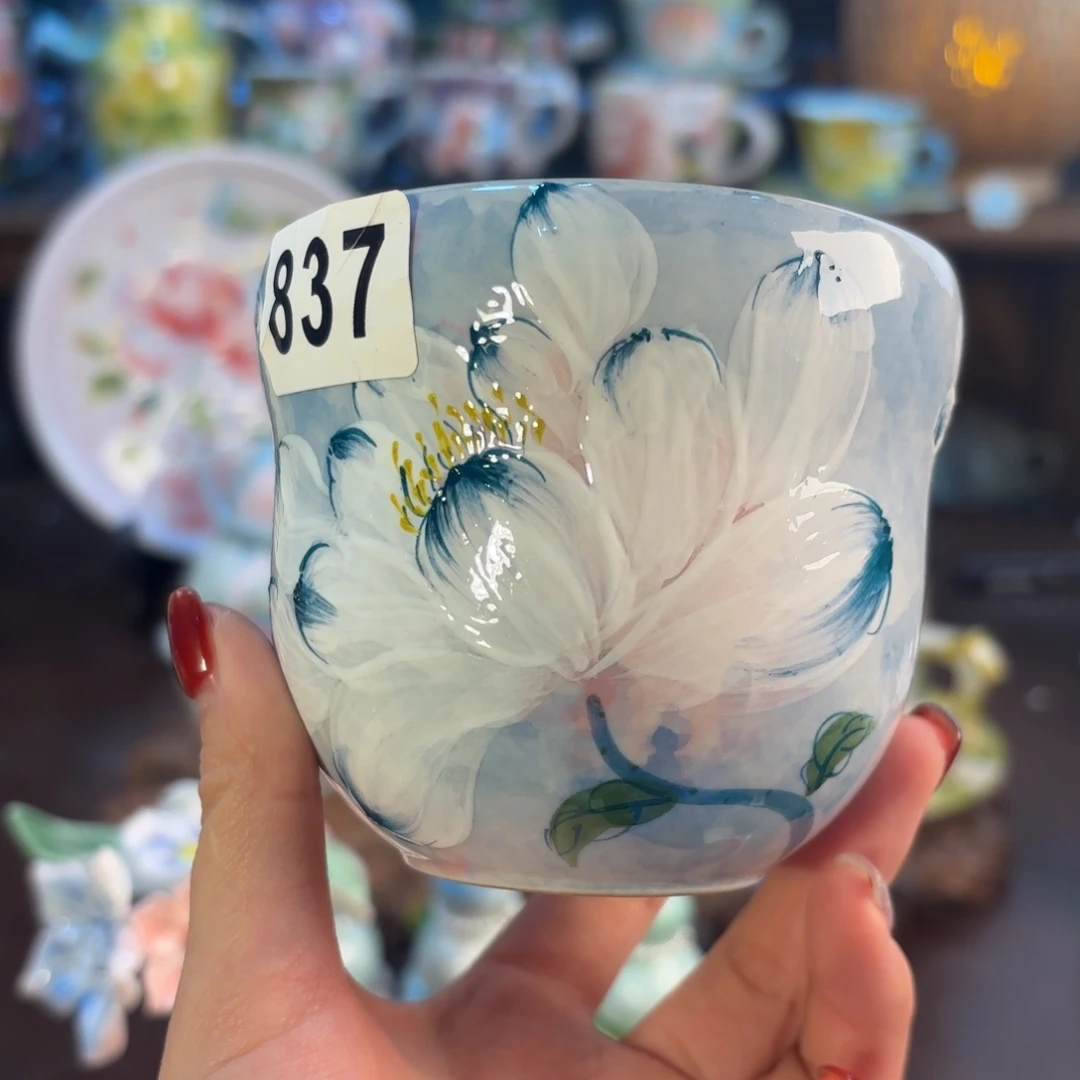 景德镇手绘高温釉下彩陶瓷茶具