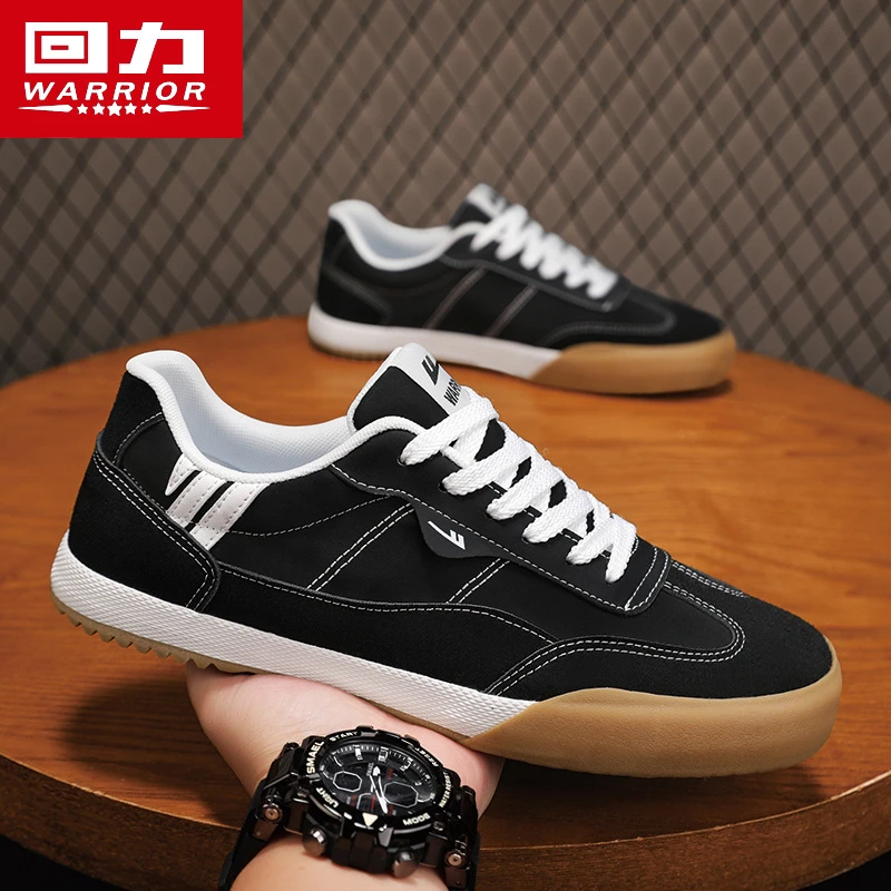 回力正品男鞋春季黑色百搭潮流时尚休闲运动鞋男士轻便上班工作鞋