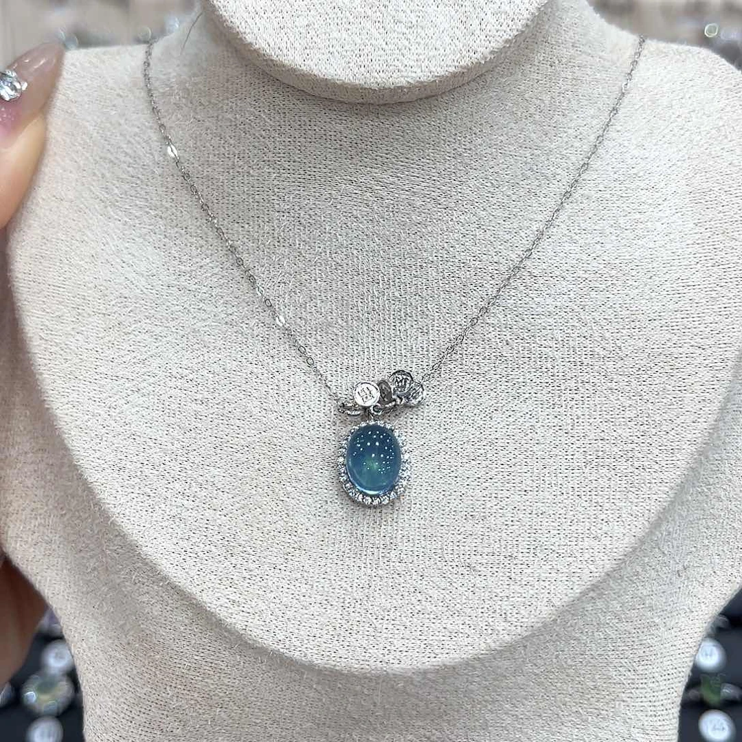 戒指银S925镶嵌水晶