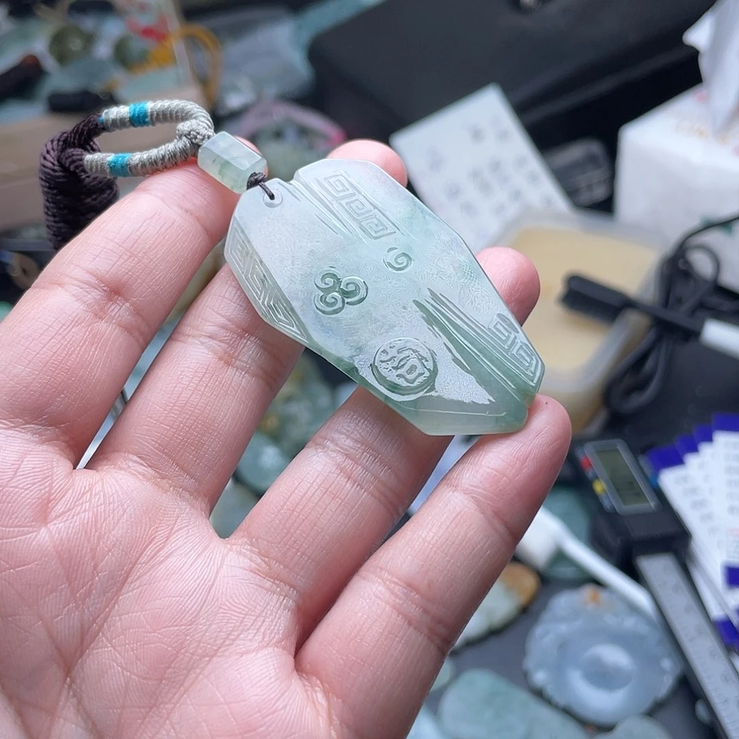 定制翡翠未镶嵌无事牌