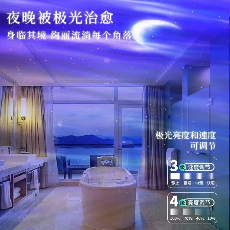 宇航员星空投影灯蓝牙音响投影仪夜灯北极光星空床头氛围太空人灯