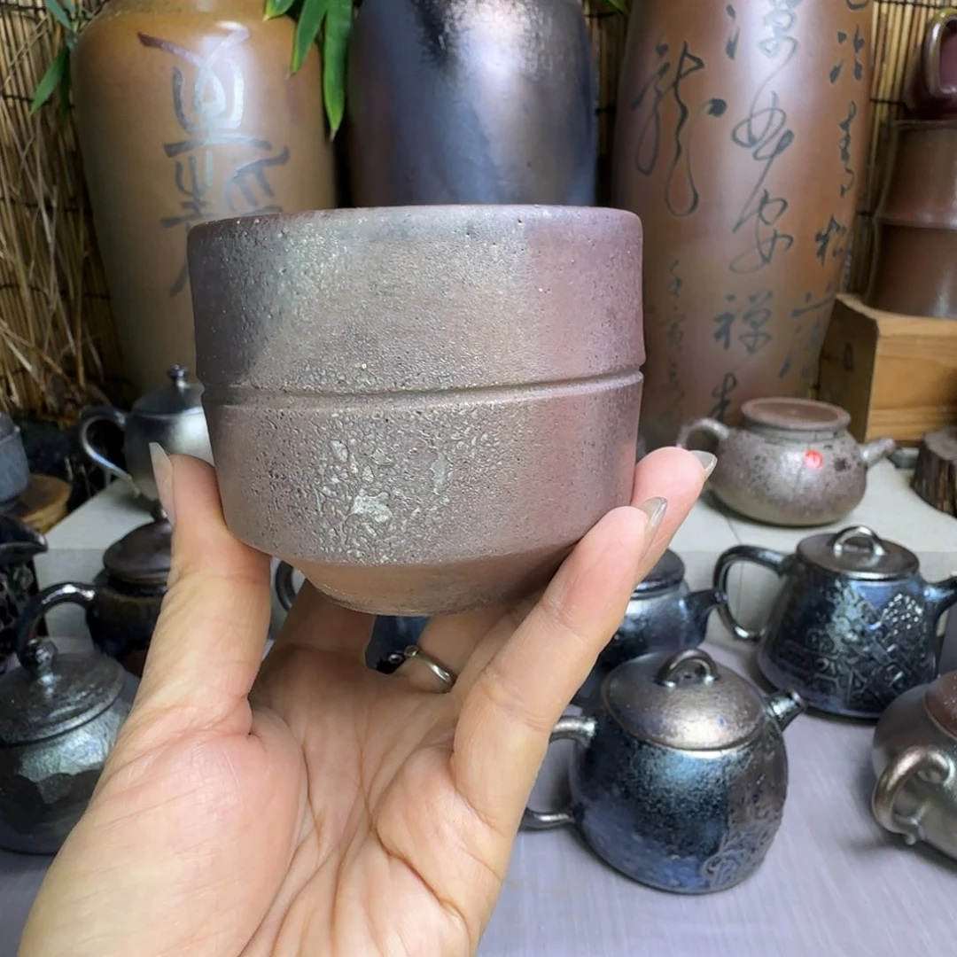 杯建水紫陶柴烧杯