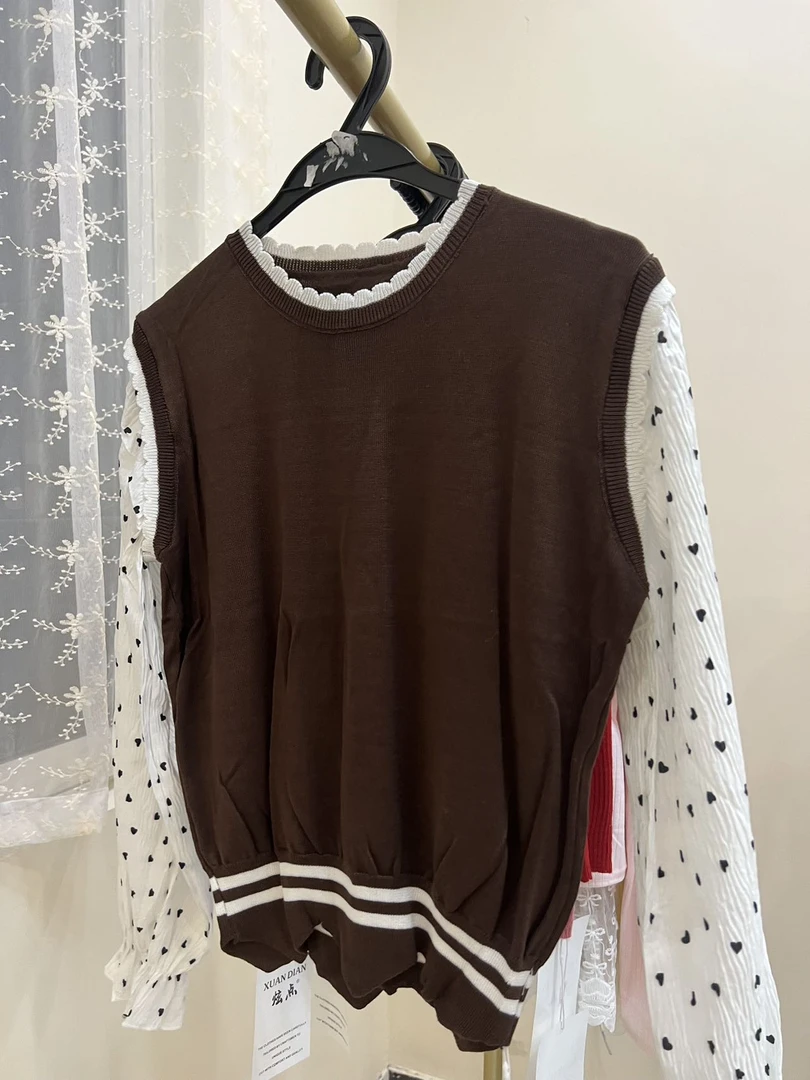 A96春秋款针织衫长袖时尚百搭气质小众韩版