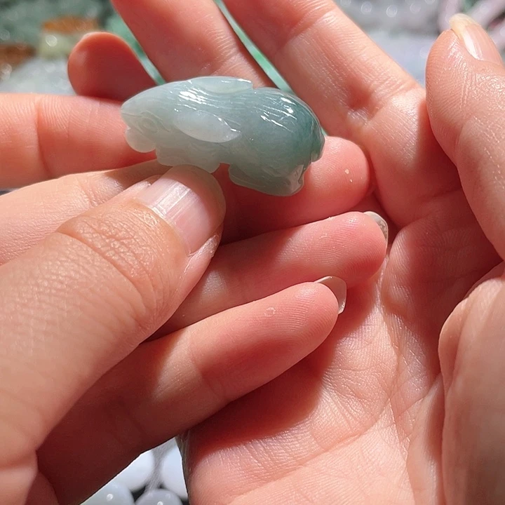 翡翠未镶嵌颈饰天