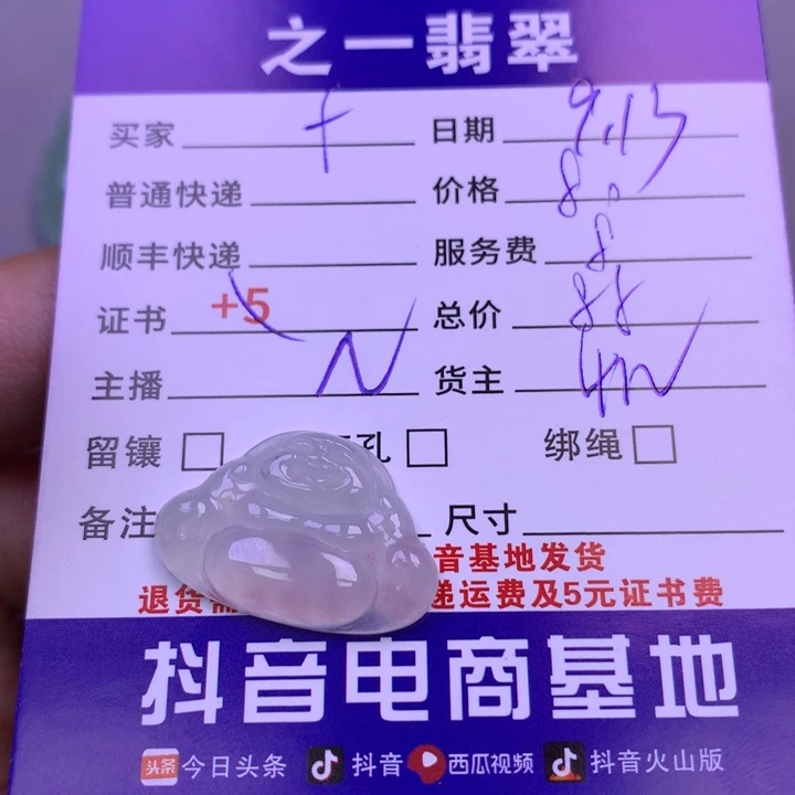 颈饰未镶嵌翡翠f***～