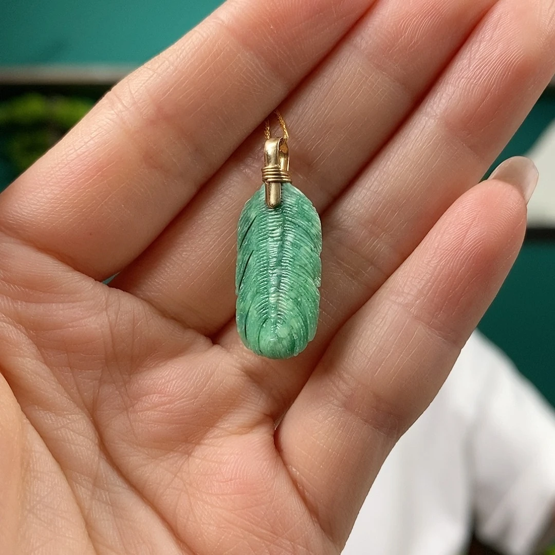 18K金镶嵌绿松石珠宝奇石