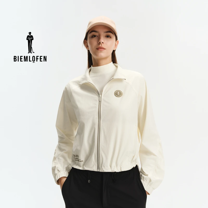 【弹力梭织面料】比音勒芬高尔夫2025年秋新女士运动休闲时尚夹克