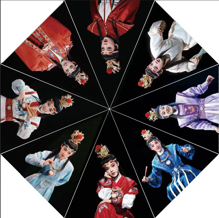 陈丽君我的大观园八骏图定制晴雨伞周边陈丽君雨伞创意礼品