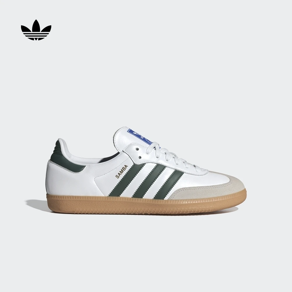 阿迪达斯三叶草「T头鞋」SAMBA OG经典运动板鞋德训鞋男女 IE3437