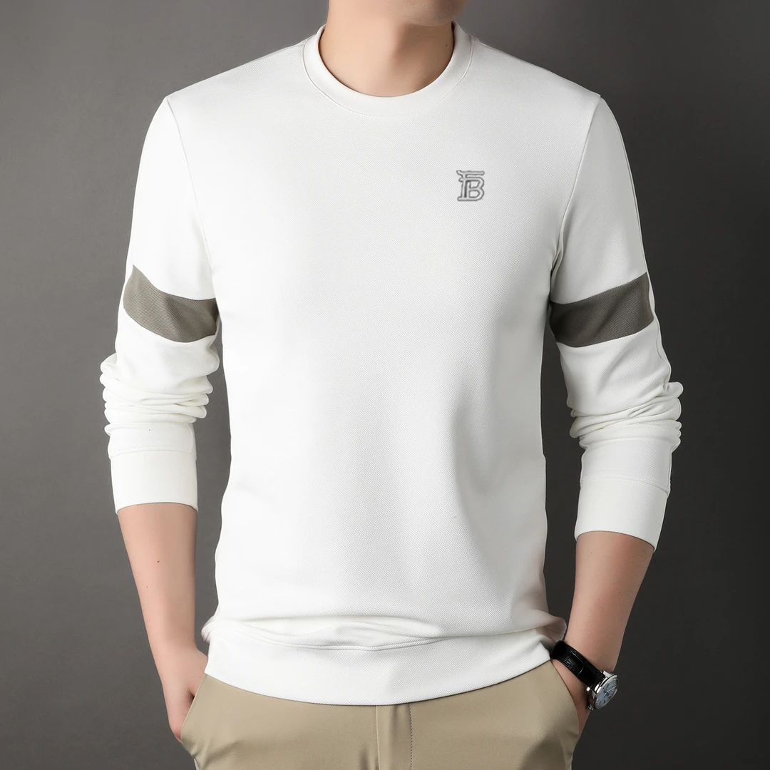 【专柜正品】欧洲轻奢春秋新款圆领长袖t恤男潮流百搭时尚宽松卫衣