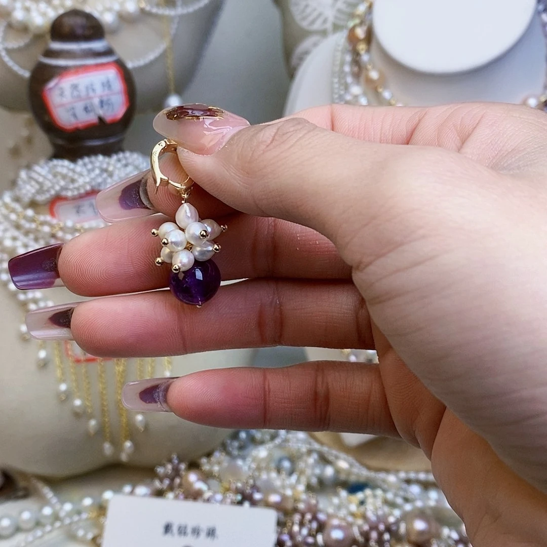 淡水珍珠颈饰银S925镶嵌