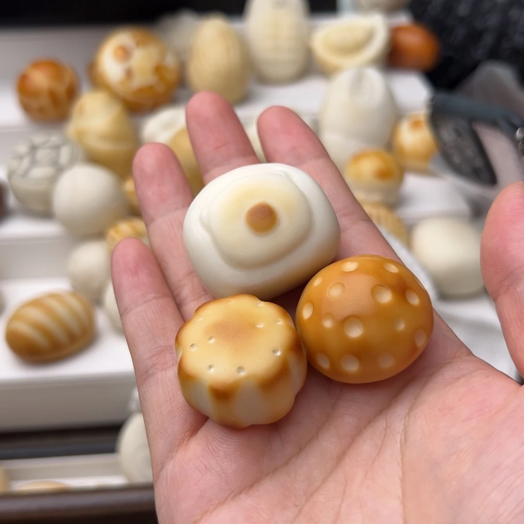 玉***帝把件菩提根/象牙果定制2个饼干卡皮画金色四芒星不退换
