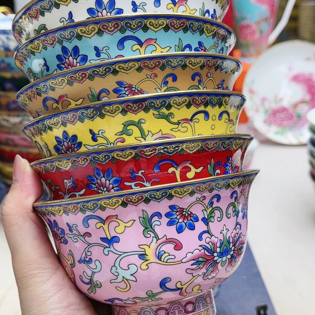 【闪购商品】珐琅4.8寸6个………………