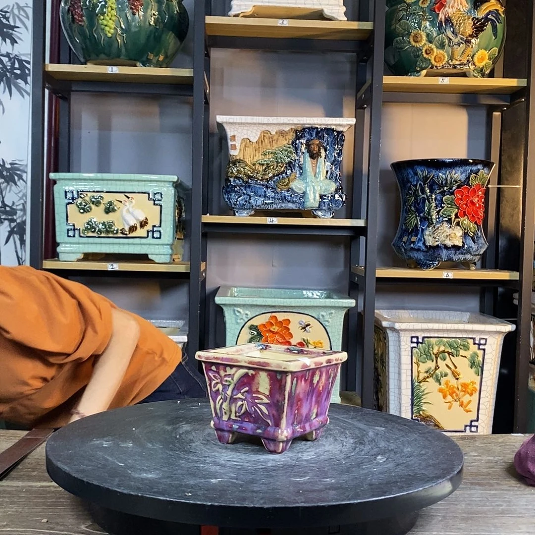 紫砂花盆听*20。