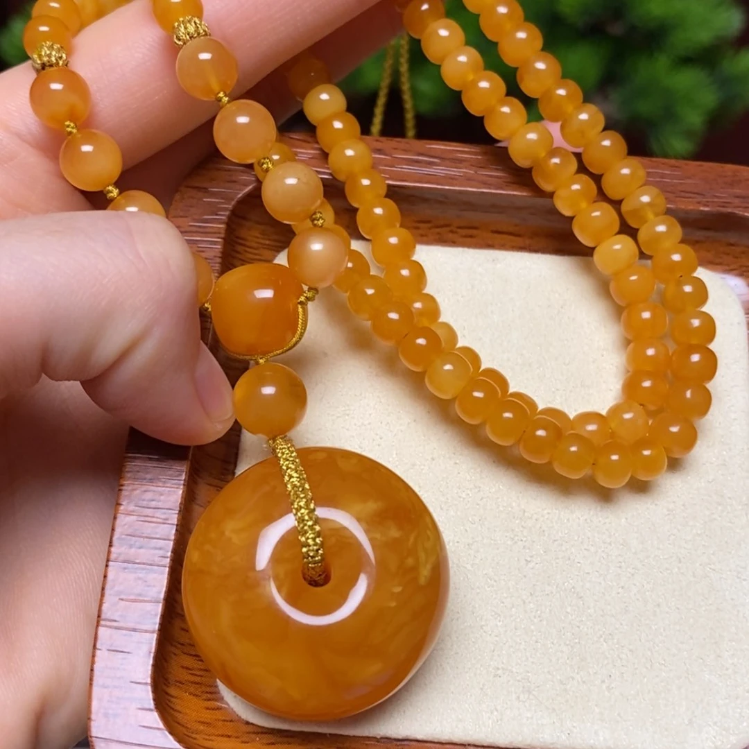 【闪购商品】蜜蜡颈饰未镶嵌项链