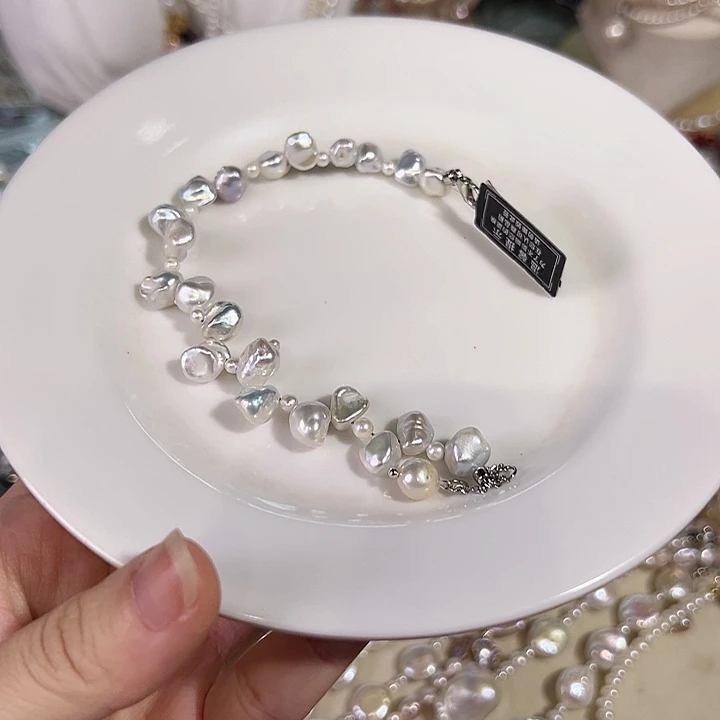 有***️银S925镶嵌淡水珍珠时尚设计款
