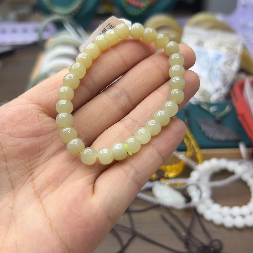 手链未镶嵌和田玉蜂蜜水卡7.3