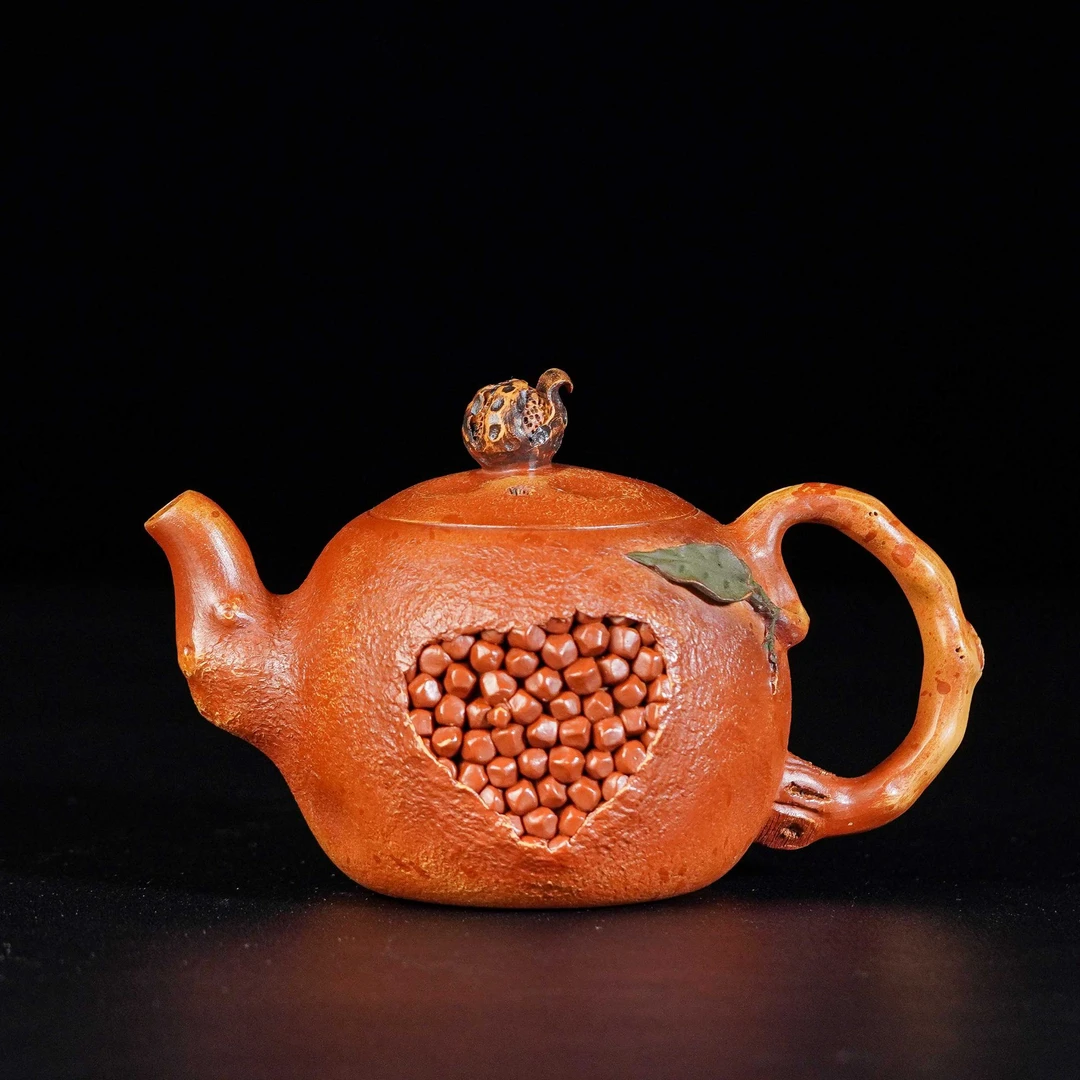 石榴紫砂壶 宜兴原矿紫砂全手工紫砂壶