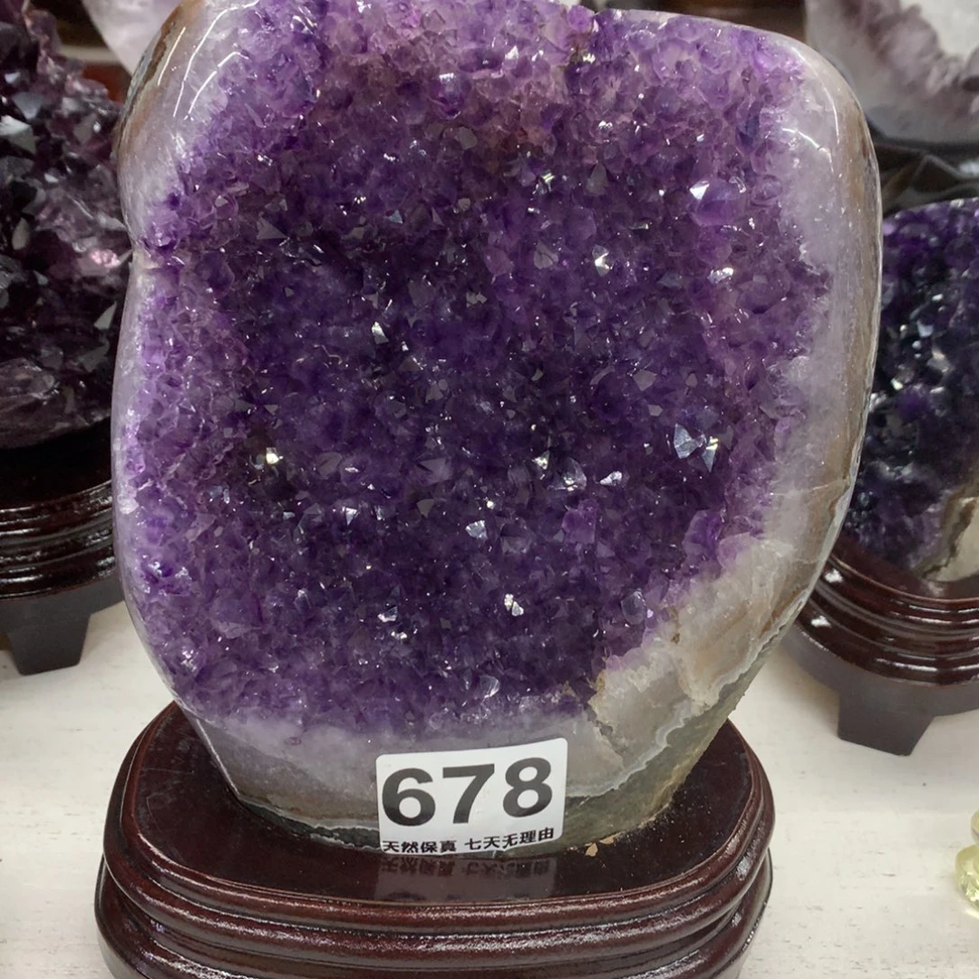 未镶嵌紫晶摆件水晶