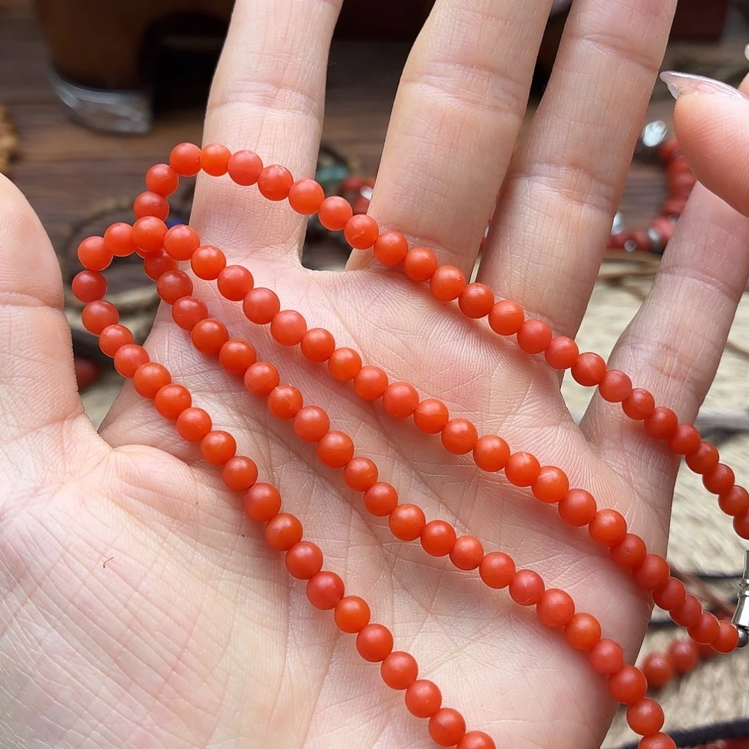 @***儿南红玛瑙未镶嵌颈饰