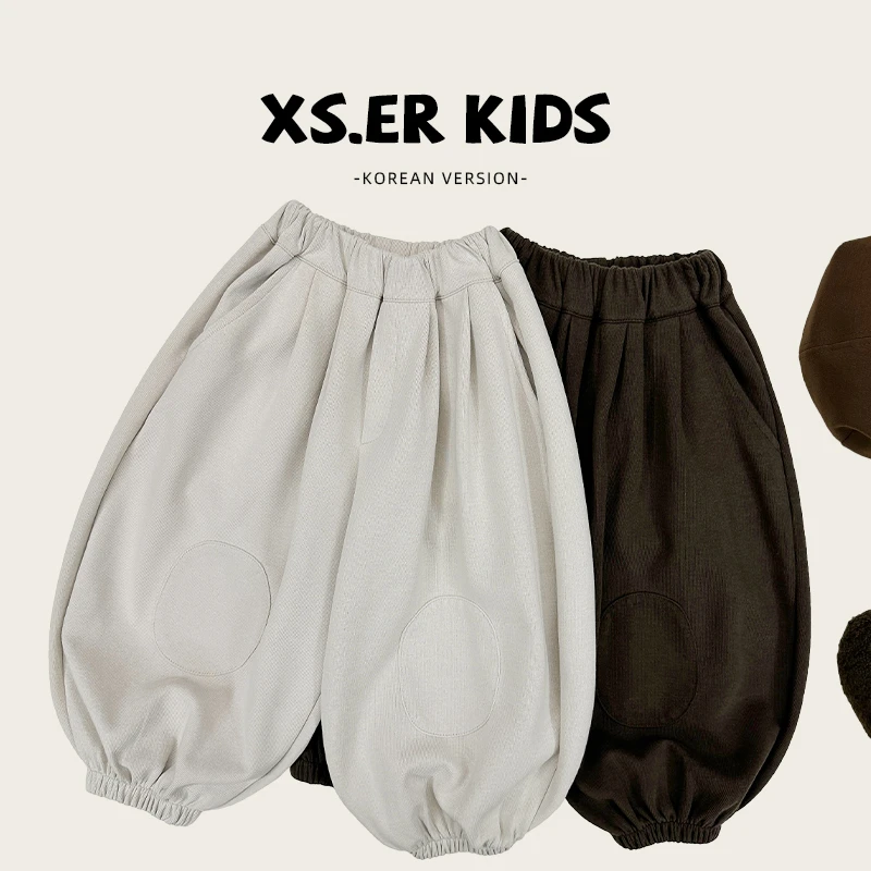 【小首尔】原版-现货-秋装儿童韩版时尚休闲日常百搭休闲裤hbb3515