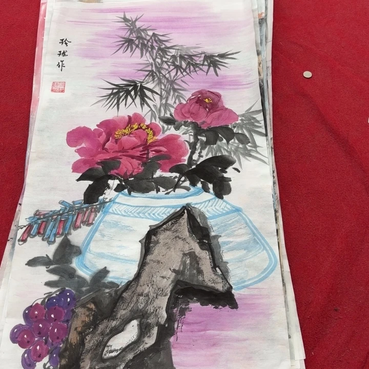 国画花鸟的翅膀是一个巨大