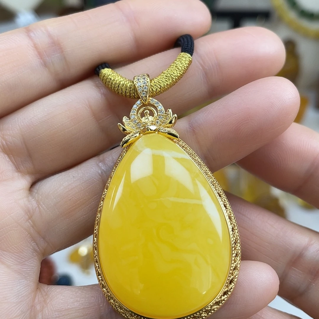 琥珀银S925镶嵌珠宝奇石