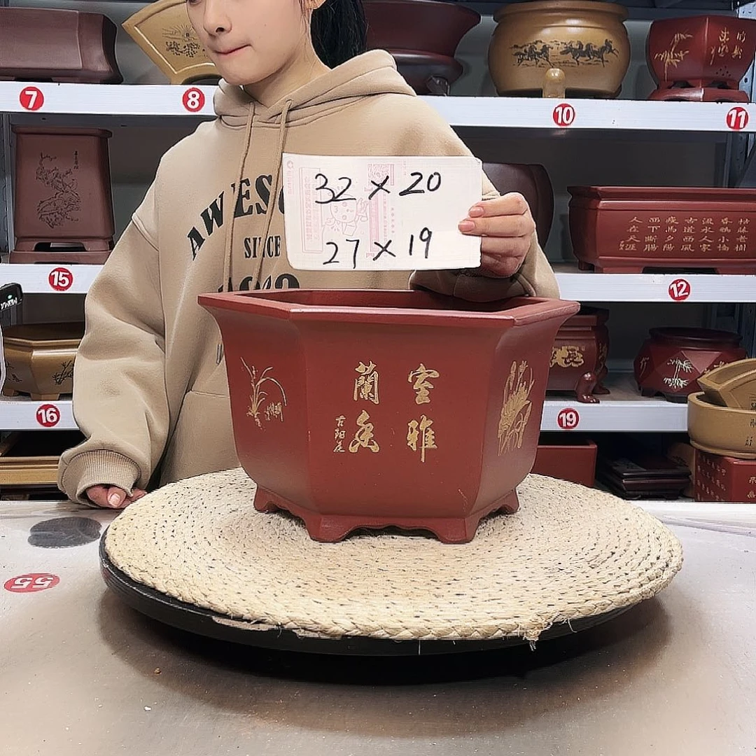 紫砂花盆紫砂花盆