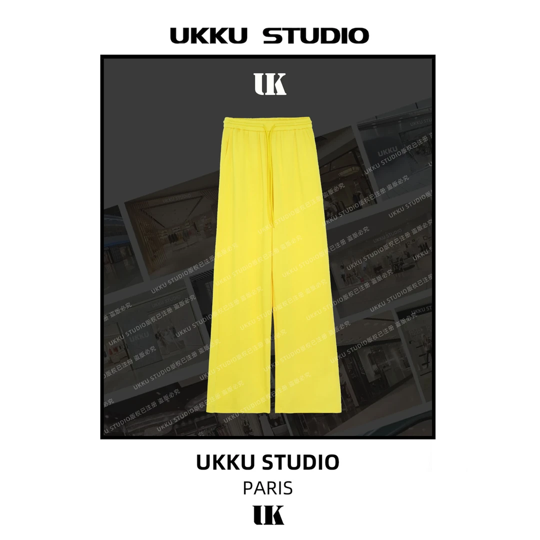 小文【UKKU STUDIO】】轻奢定制经典款百搭长裤女装 314078