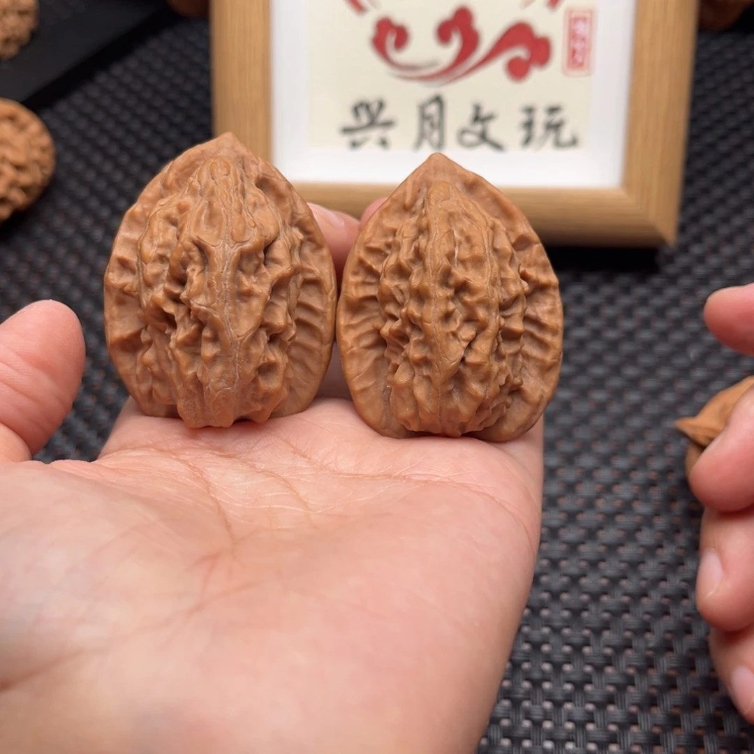 吊坠文玩核桃大红袍37全品