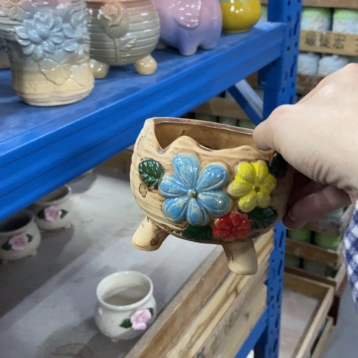 陶瓷花盆单场满9.9发9.5*8.5