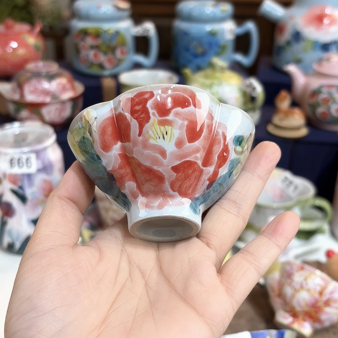 景德镇手绘高温釉下彩陶瓷茶具