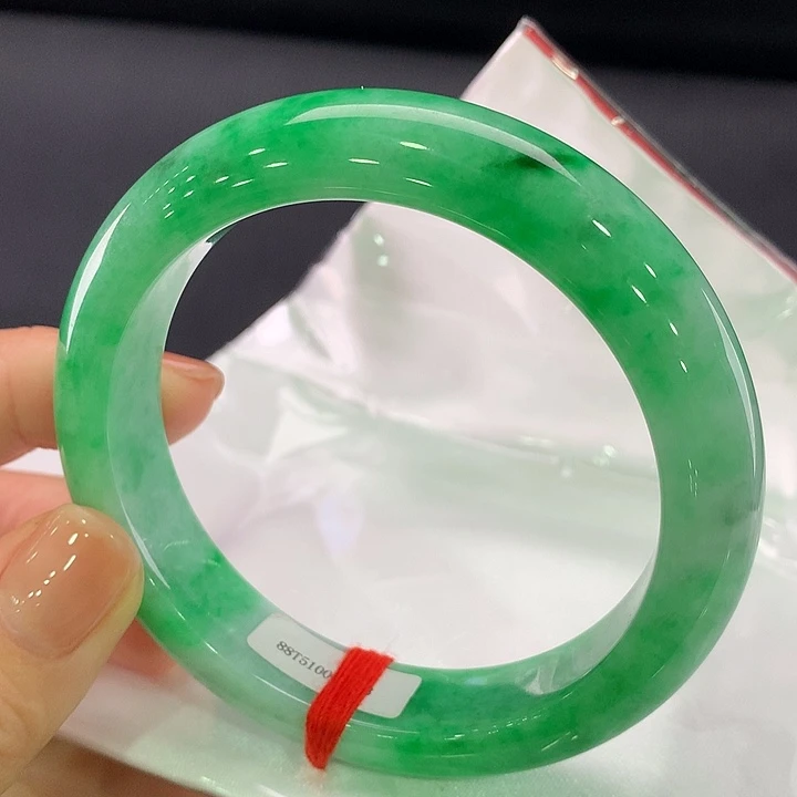 翡翠未镶嵌手镯正圈58-59