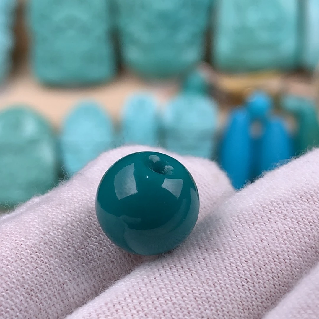 绿松石未镶嵌苹果圆卡12