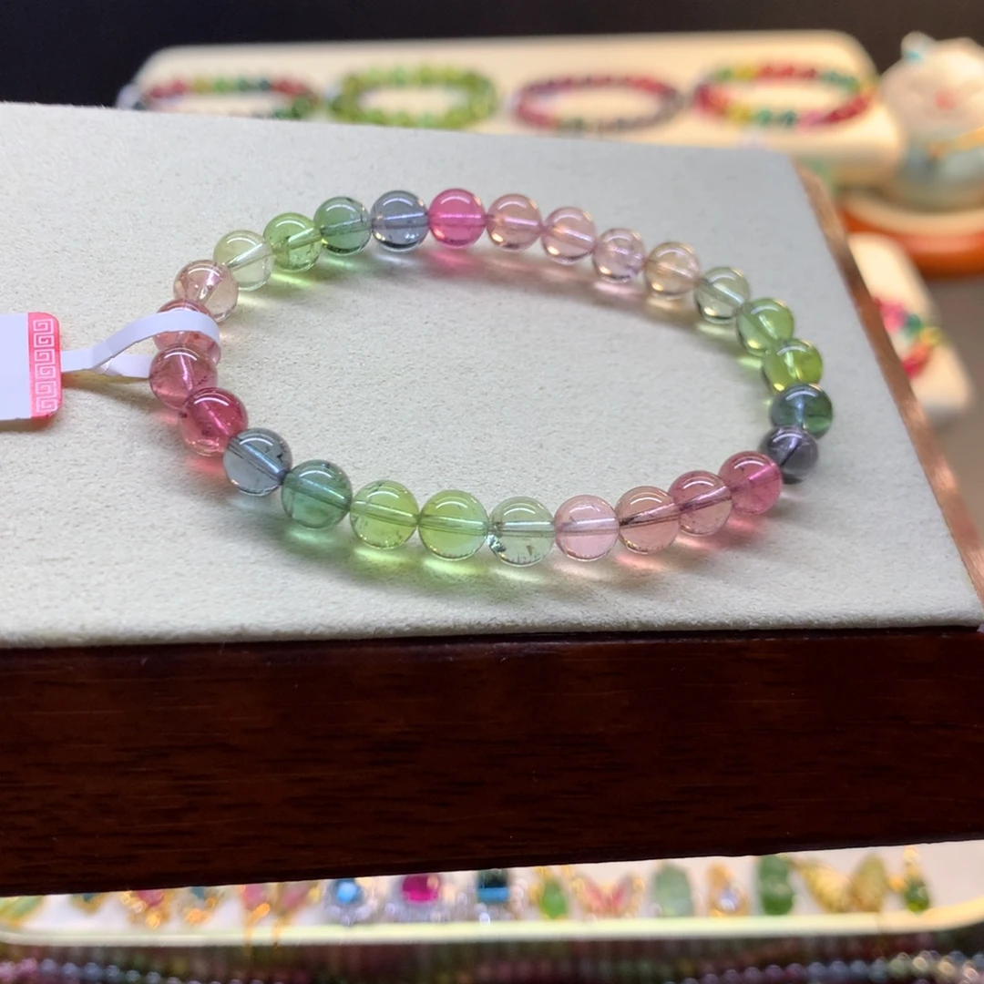 手串碧玺未镶嵌人鱼色