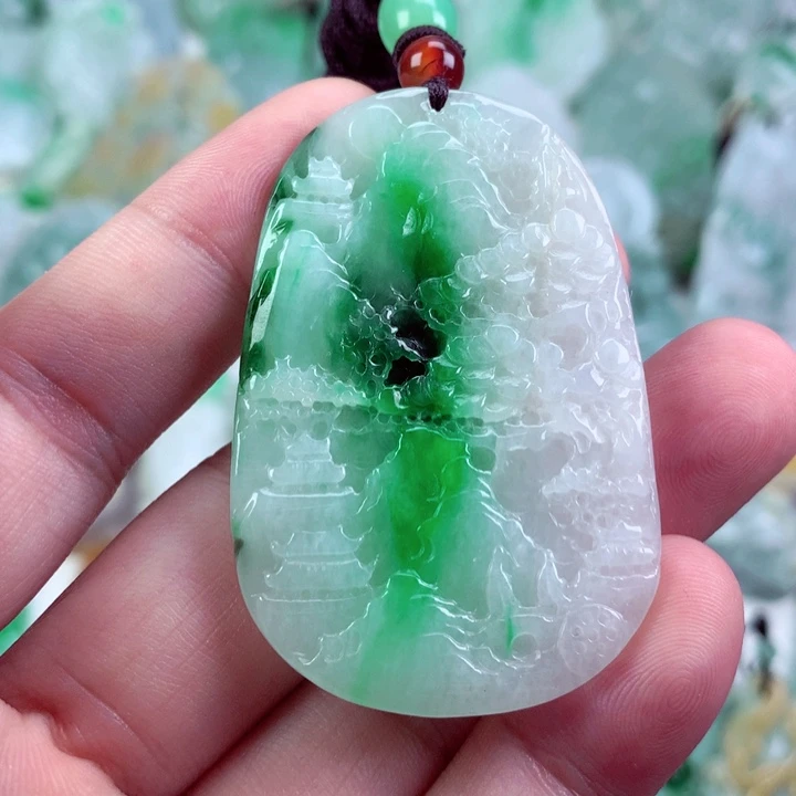 翡翠未镶嵌吊坠(不含链)