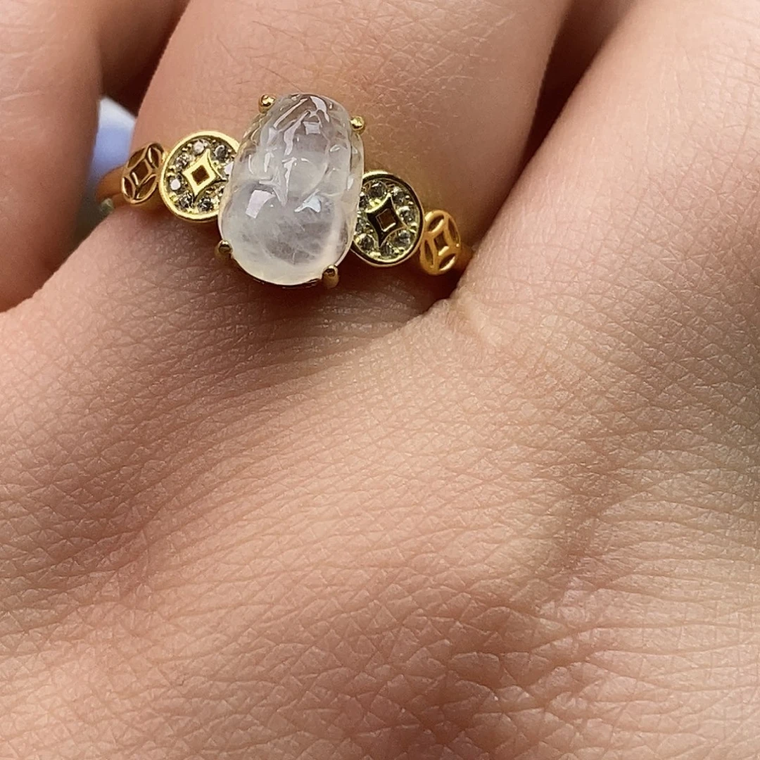 翡翠未镶嵌戒指翡翠