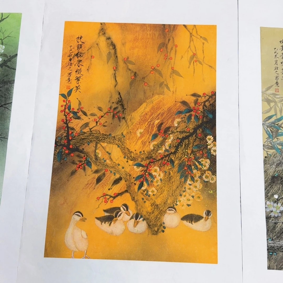 国画国画作品山水花鸟纯手绘