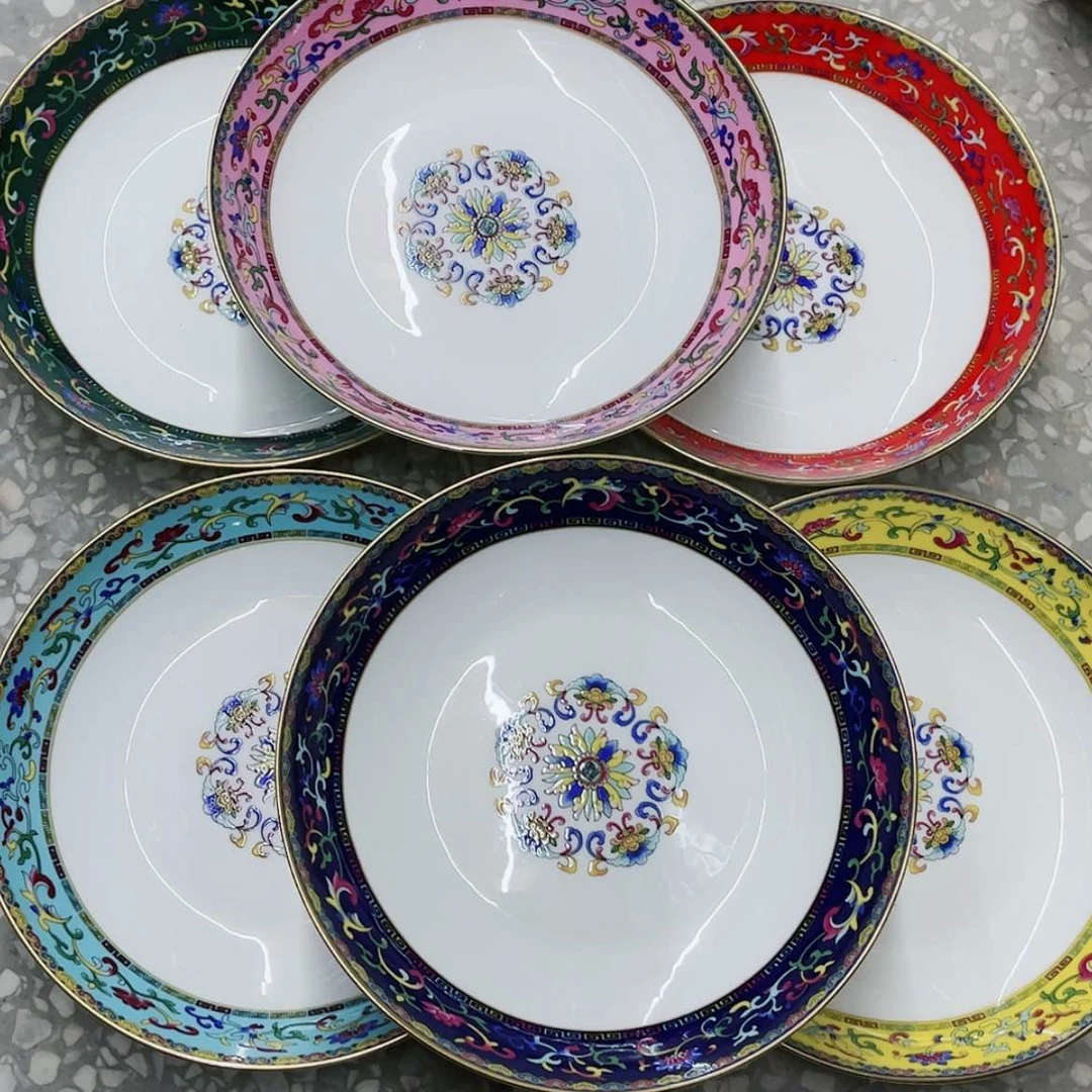 【闪购商品】珐琅8寸6个…………